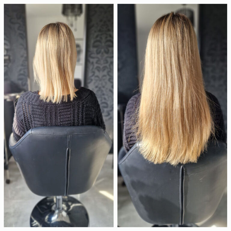 włosy blond długie piękne