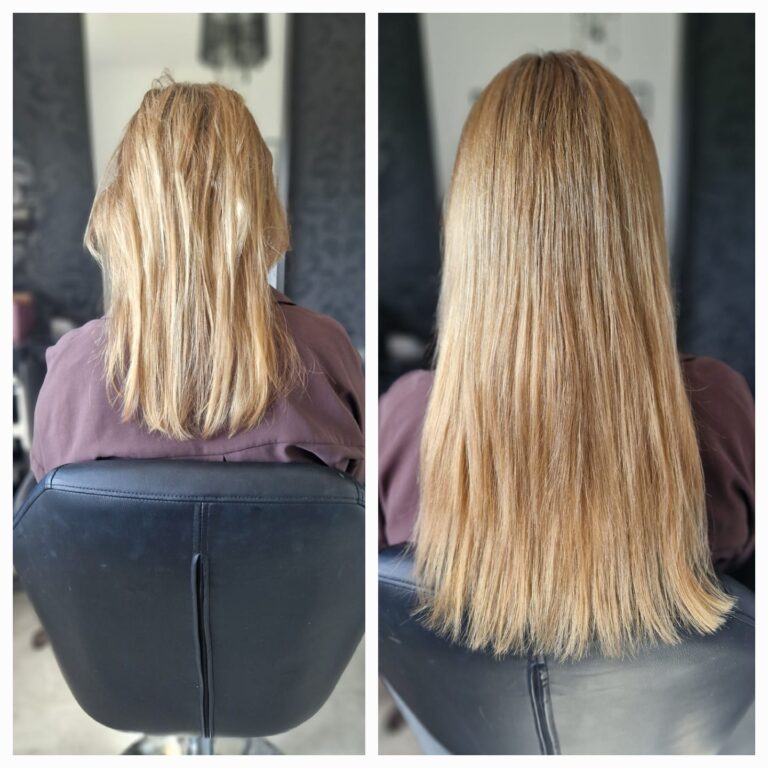 przedłużanie włosów katowice blond